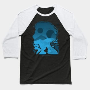 Paul Atreides on Arrakis, Double Exposure Minimalist Illustration Baseball T-Shirt